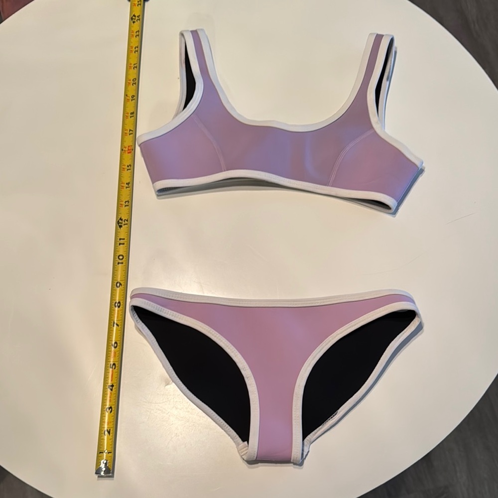 Hoaka Lavender and White Bikini